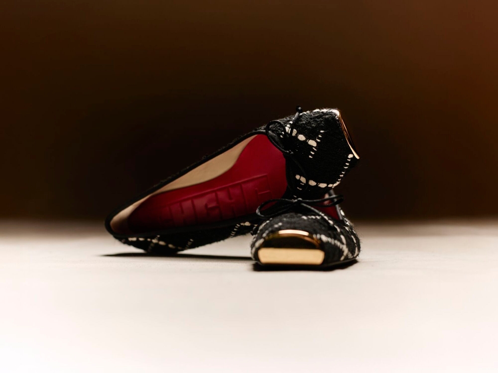 BIMBA TWEED BALLET FLATS