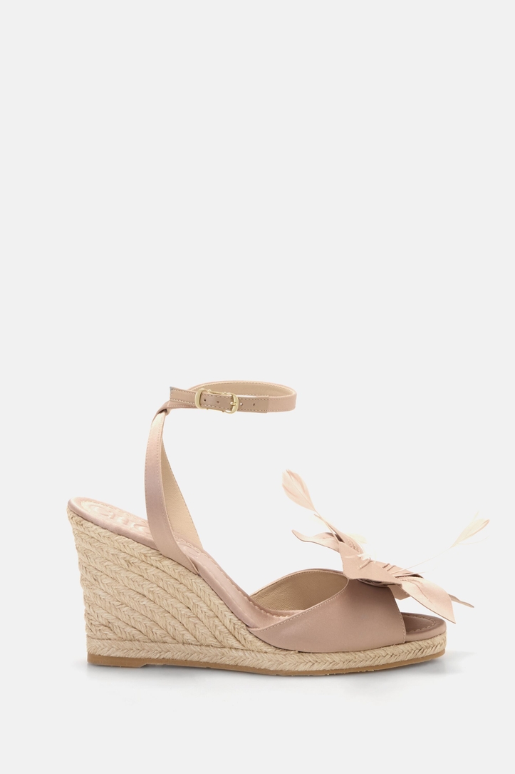 Jasmine Flower 80 Satin Wedges