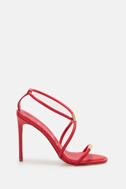 Initials Insignia Soft 100 Leather Sandals - RED