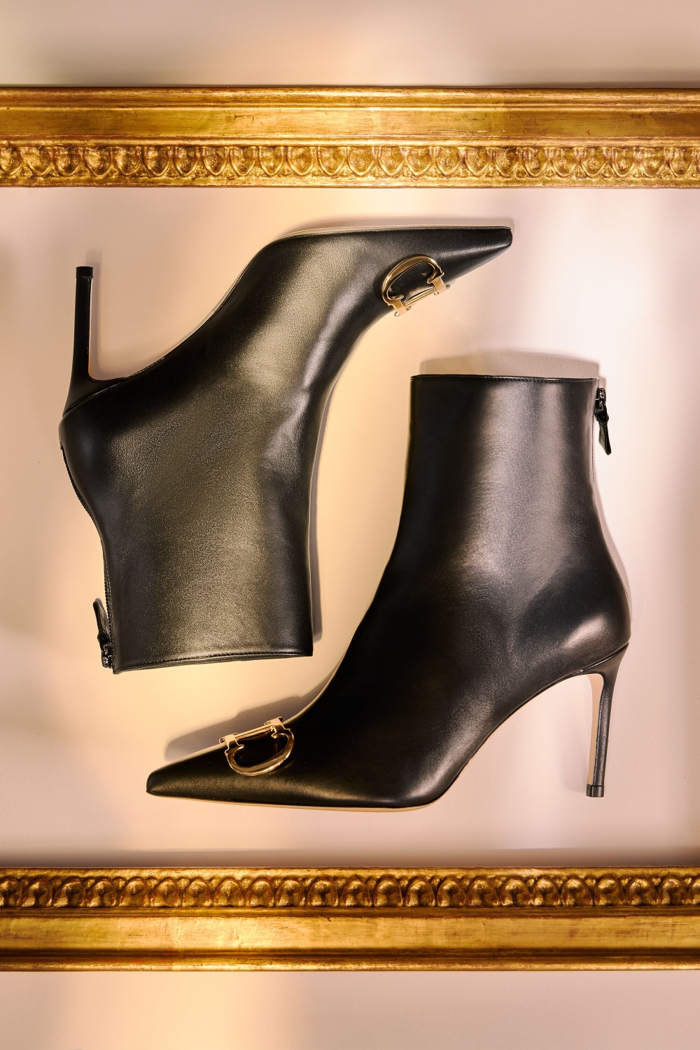 INITIALS INSIGNIA 80 LEATHER ANKLE BOOTS