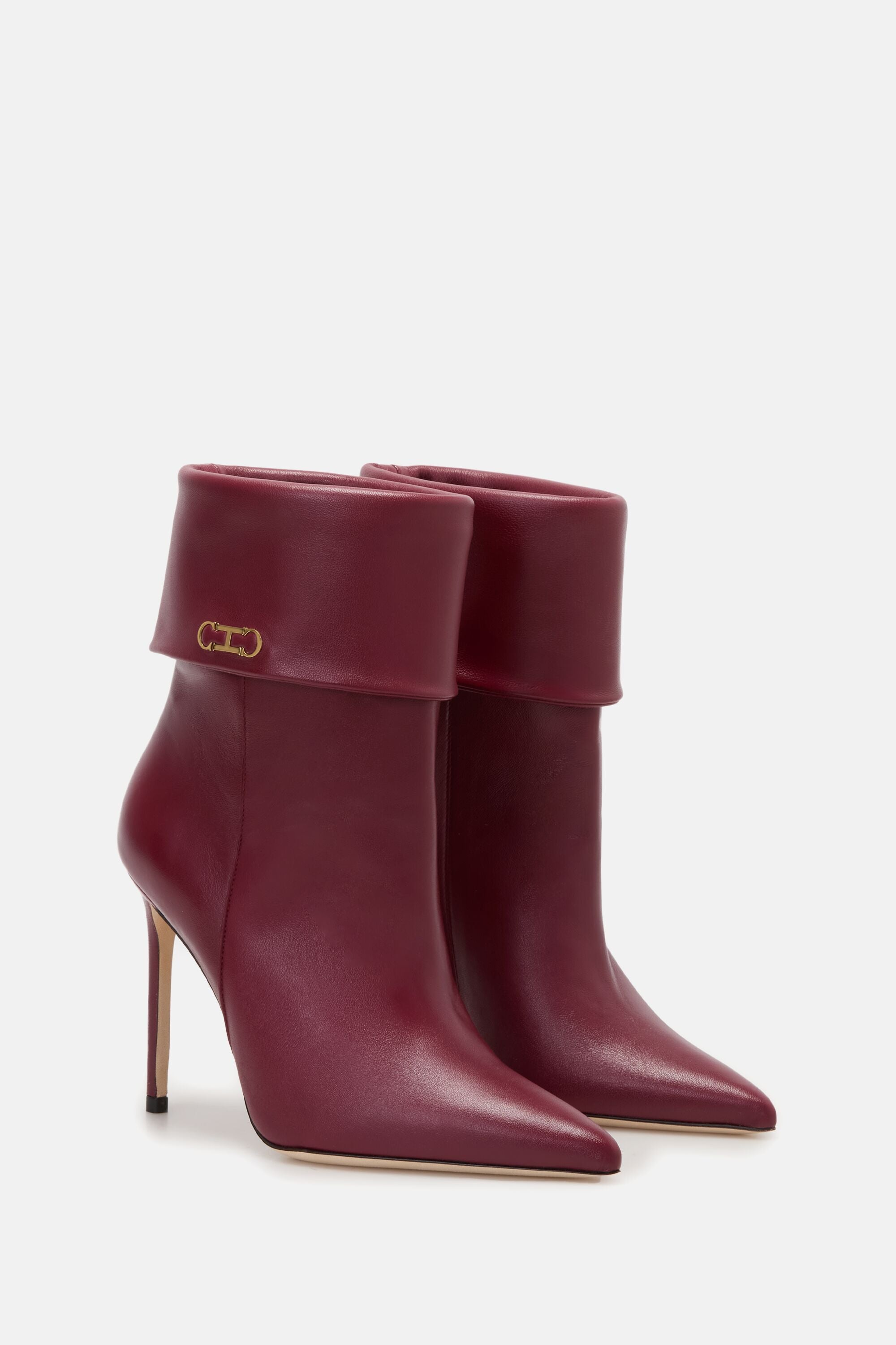 Initials Insignia Soft 100 Leather Ankle Boots burgundy - CH