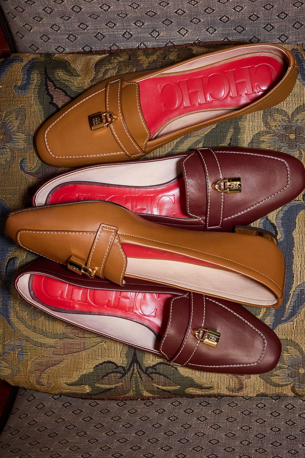 MATRYOSHKA LOCKED LEATHER FLATS