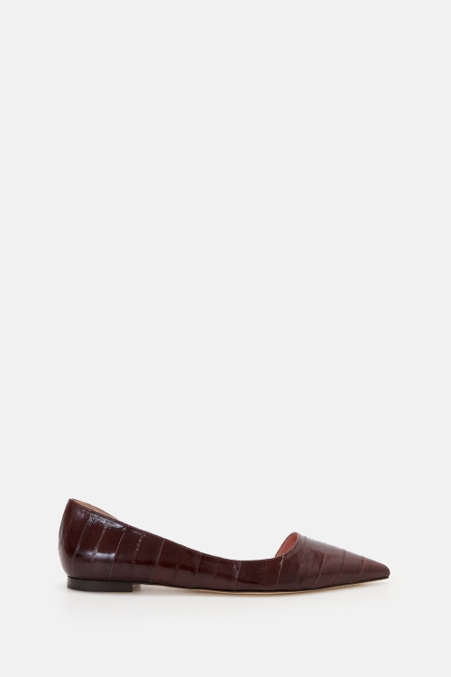 D'ORSAY LEATHER FLATS