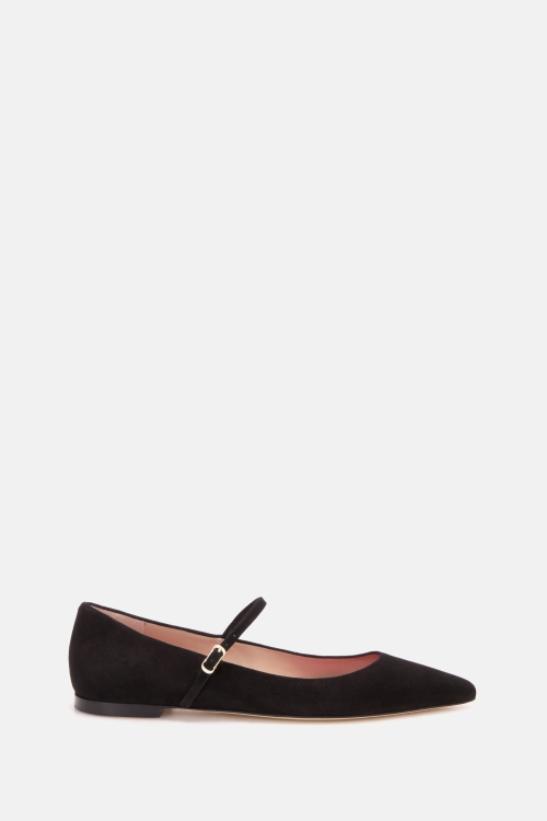 VELVET MARY JANE FLATS