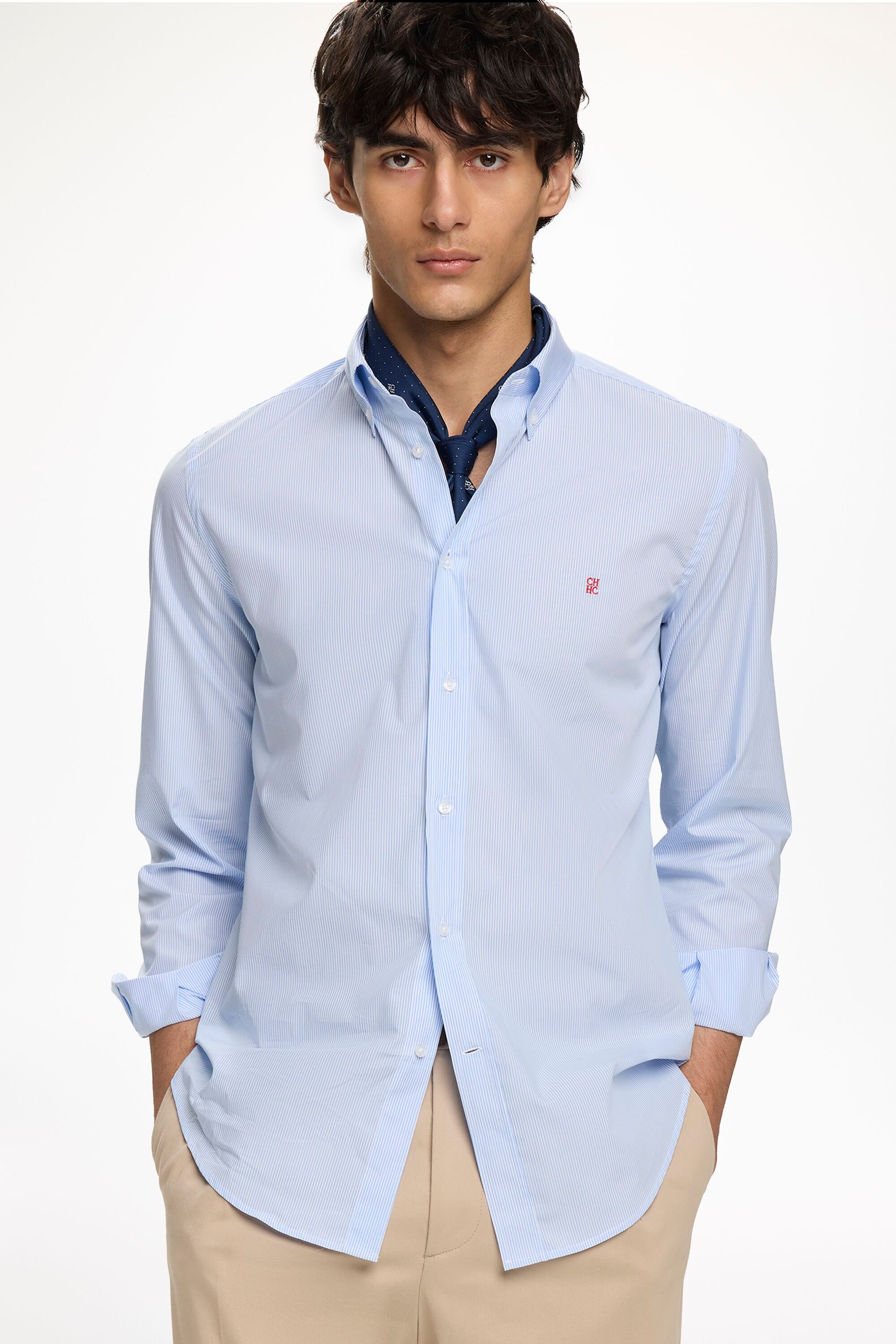 Needle Striped Poplin Shirt