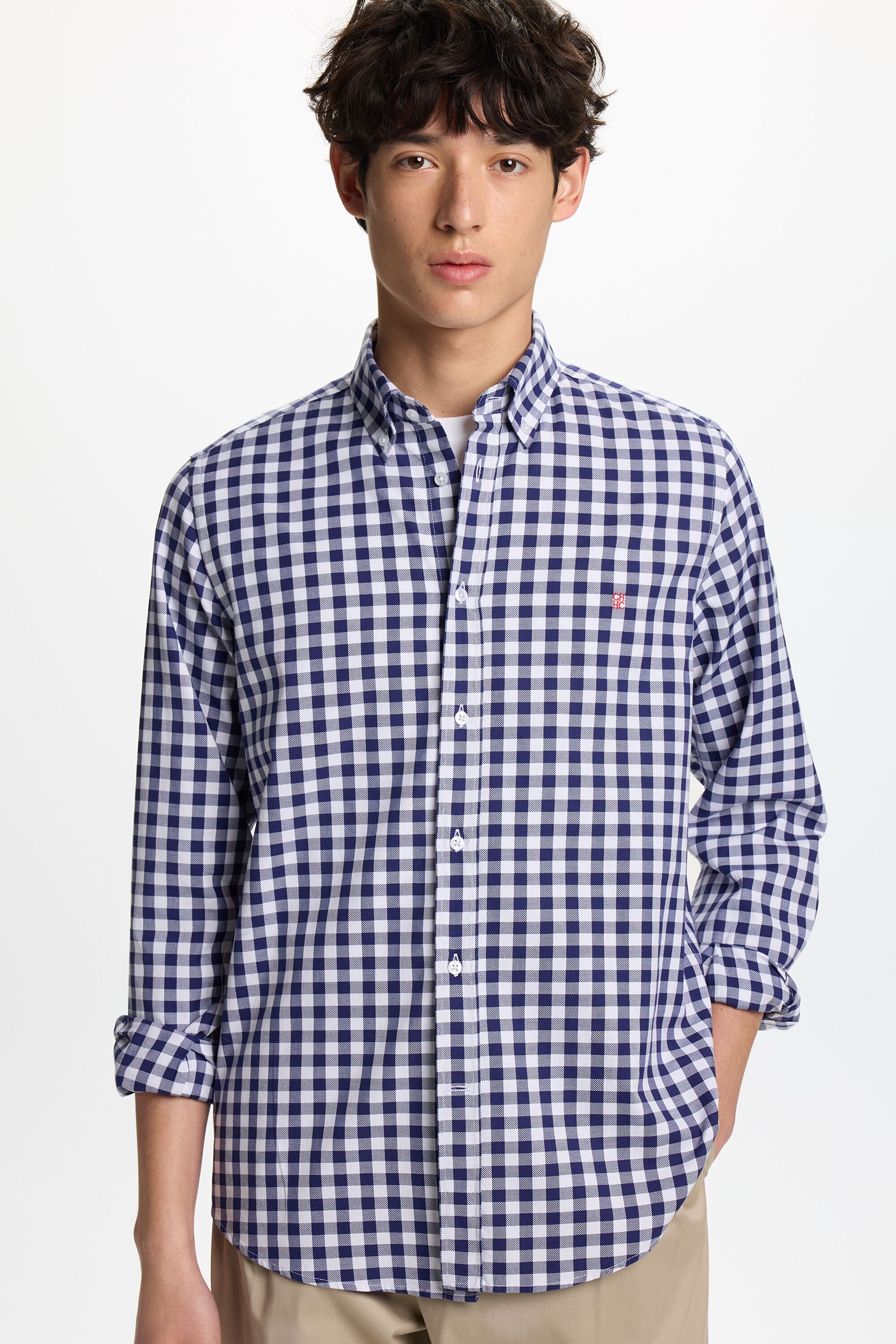 Gingham Check Oxford Shirt