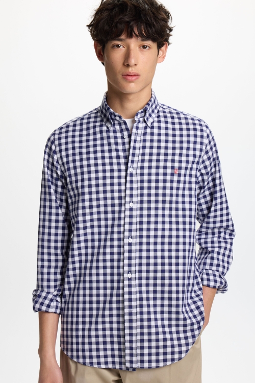 CAMISA DE OXFORD DE CUADRO VICHY