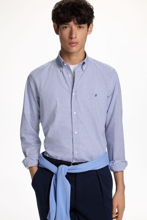 CAMISA DE POPELÍN DE CUADROS