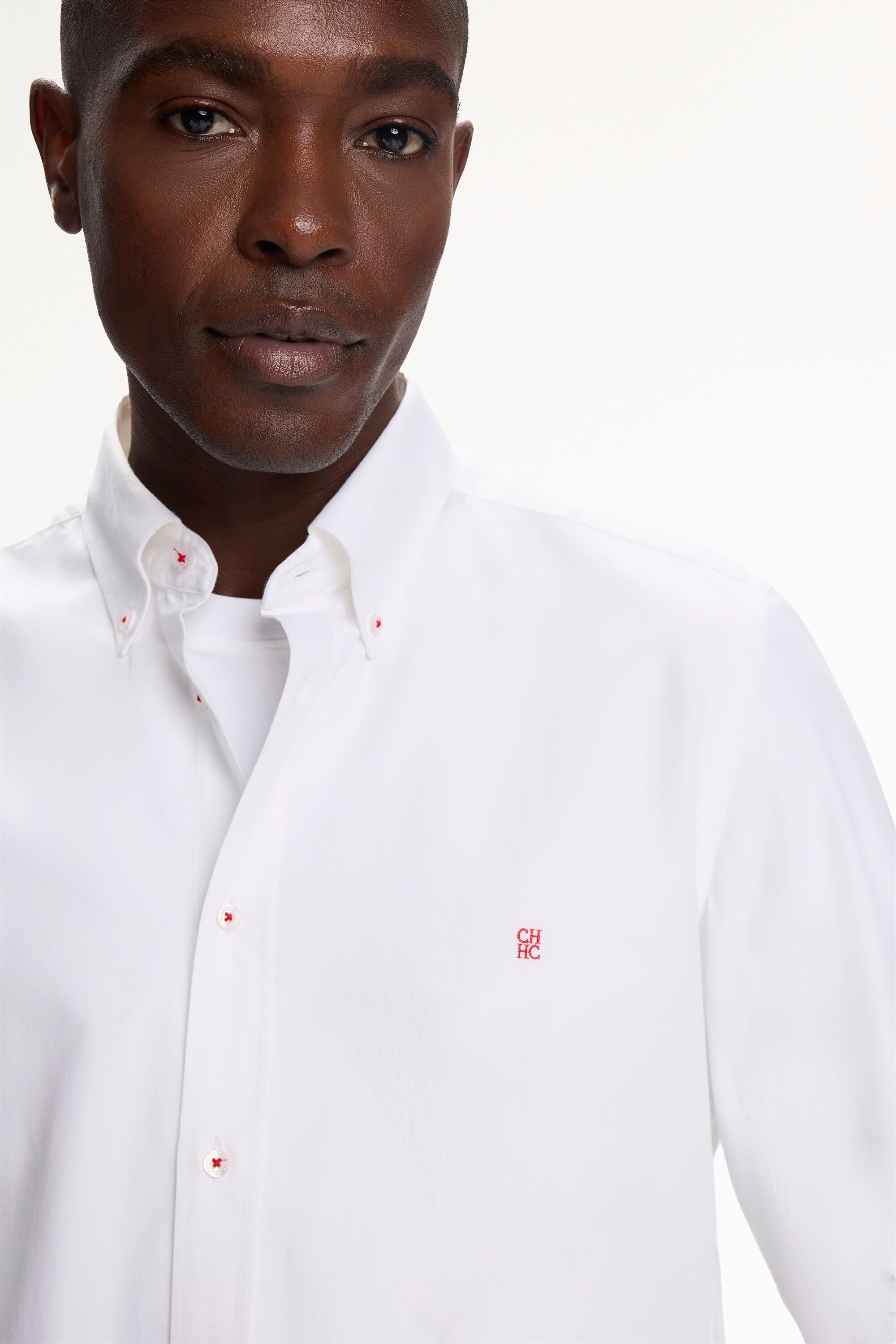 Camicia Carolina Herrera Manica Corta – Bianca, Taglie 16 1/2 – 17 1/2, Nuova - Foto 4