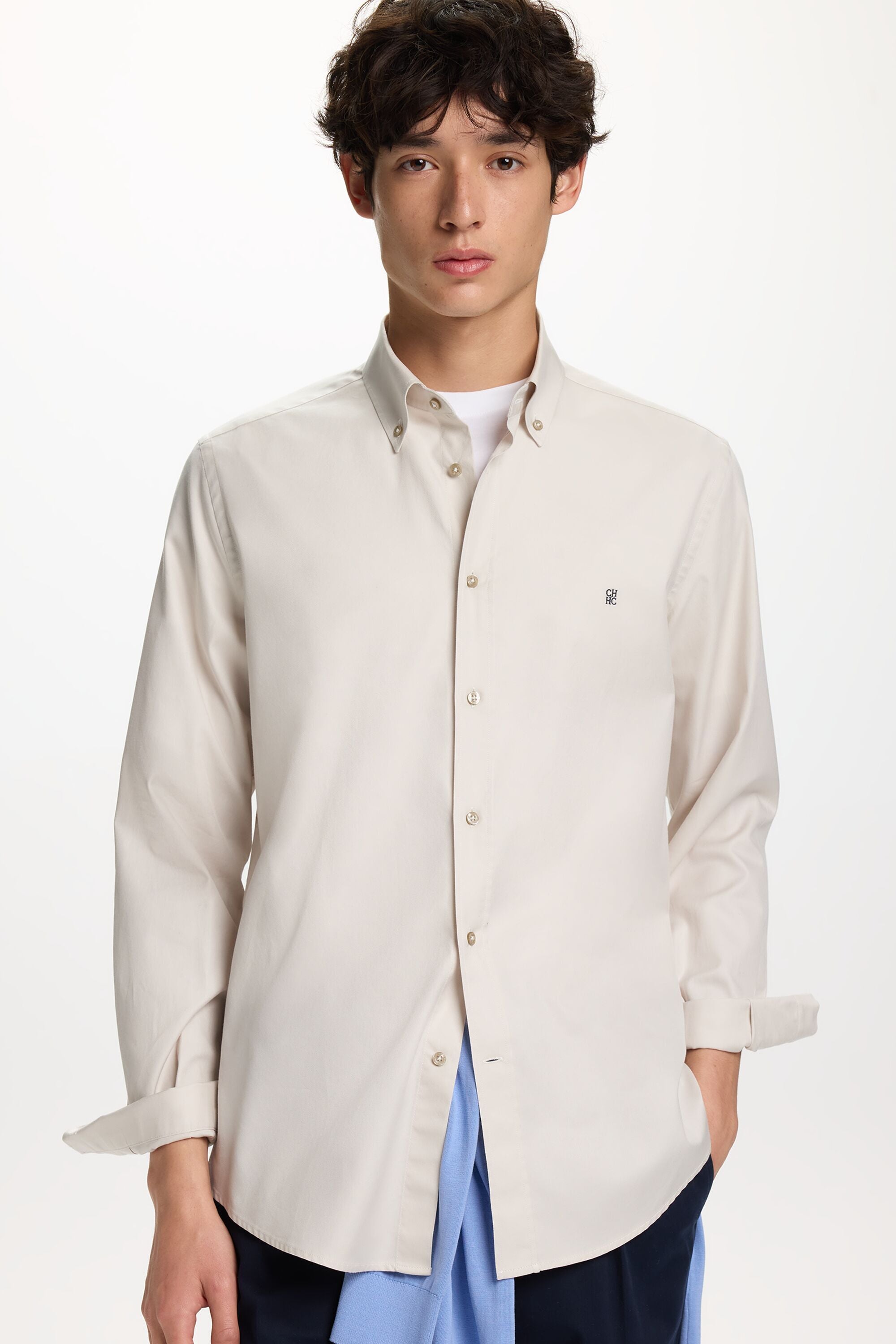 carolina herrera mens dress shirts CH Carolina Herrera Men's Blue White Striped Shirt M CH Carolina Herrera