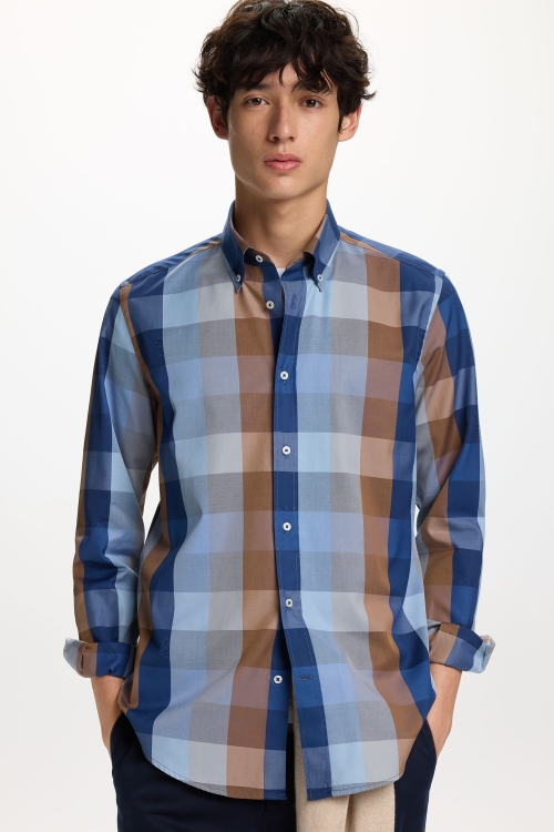 CHECKERED TWILL SHIRT