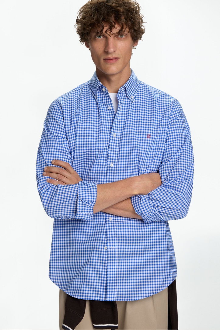 Gingham Check Poplin Shirt