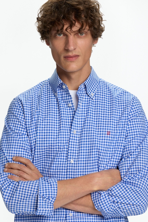 CAMISA DE POPELÍN DE CUADRO VICHY