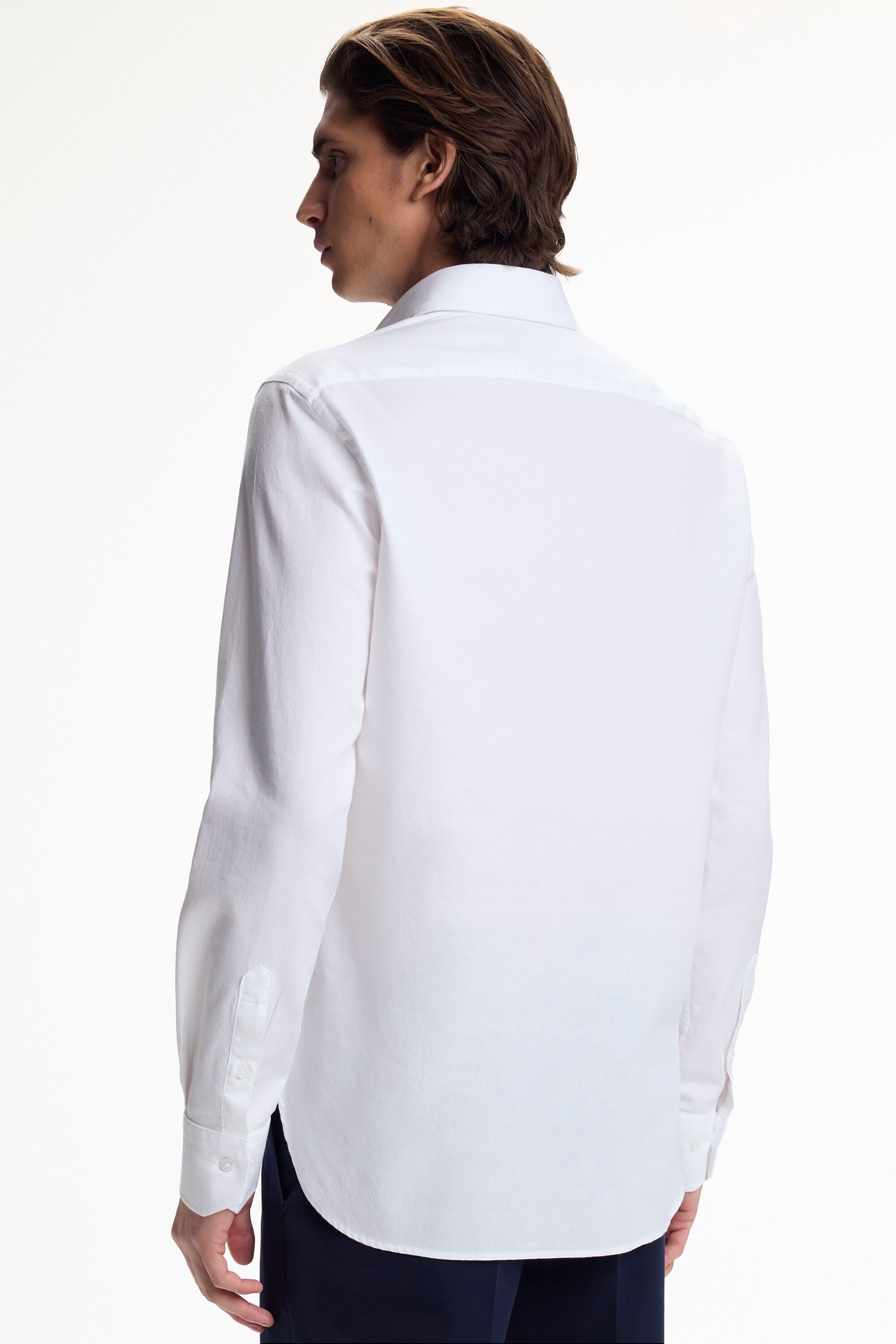 Textured Half-Placket Shirt white - CH Carolina Herrera France