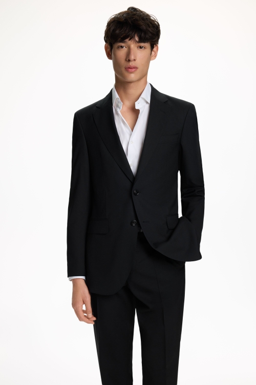 CHAQUETA DE TRAJE CLASSIC FIT FRESCO DE LANA