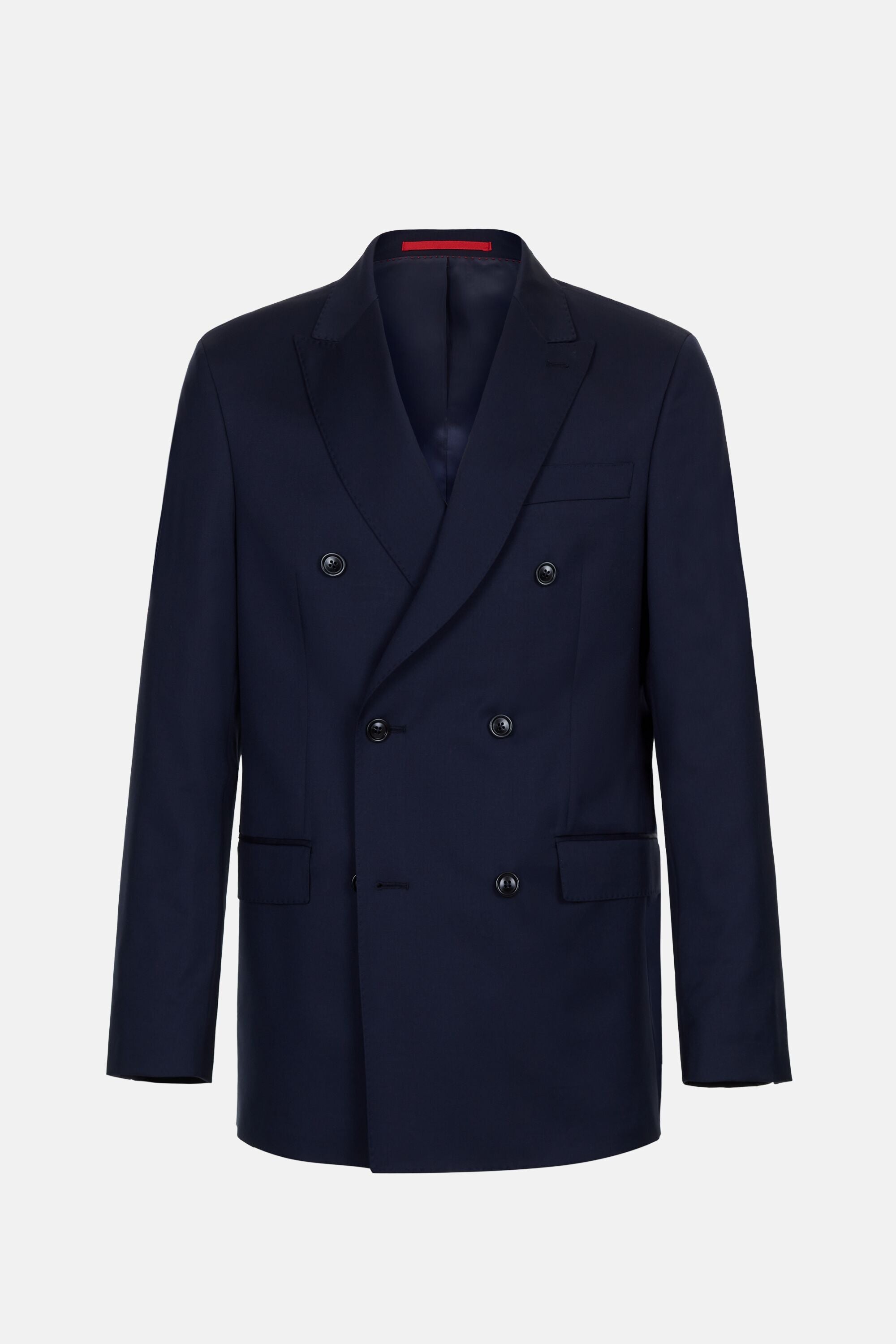 Wool Twill Double-Breasted Classic Fit Suit Jacket navy - CH