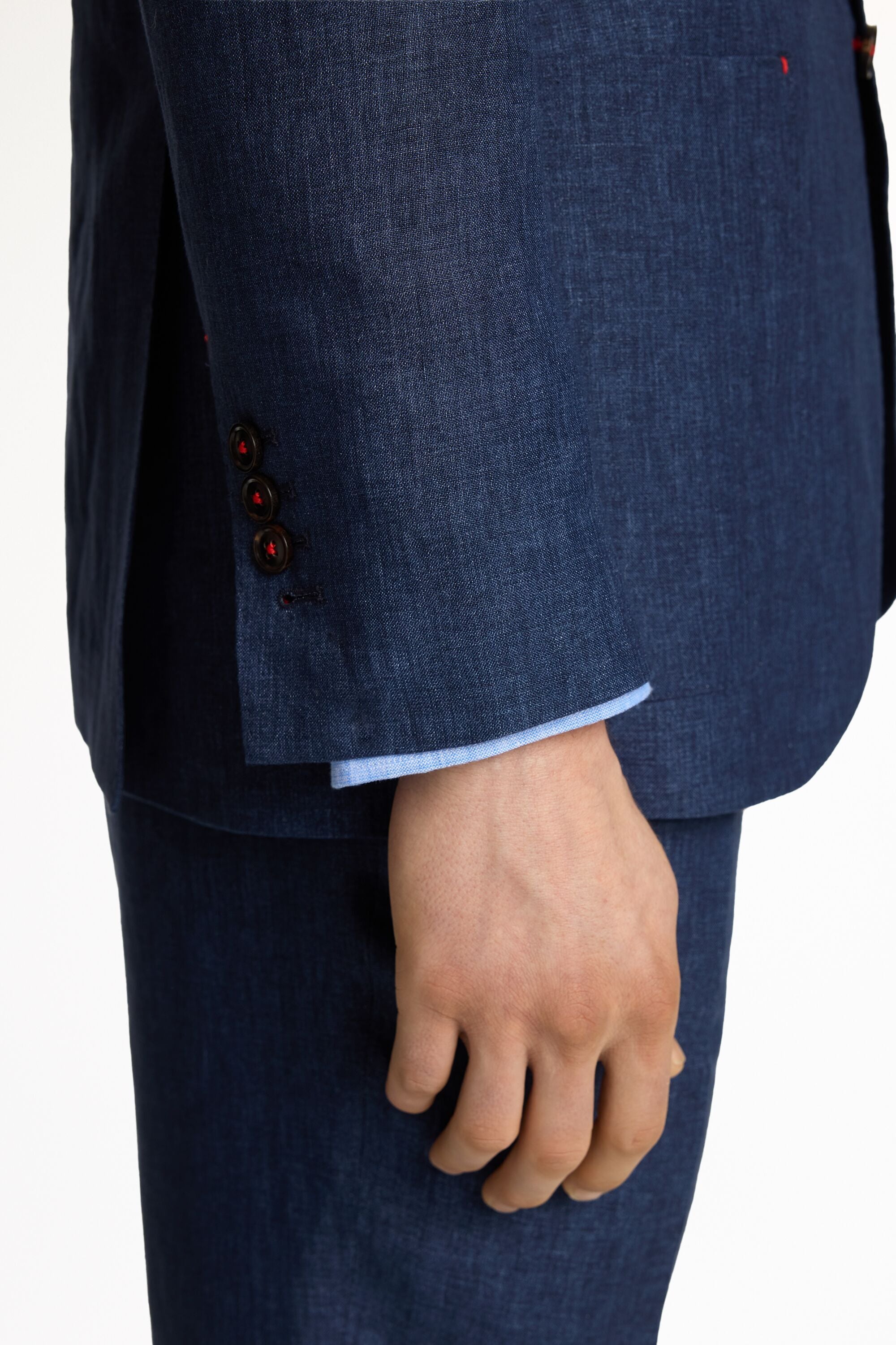 Linen Relaxed Fit Suit Jacket ink blue - CH Carolina Herrera France