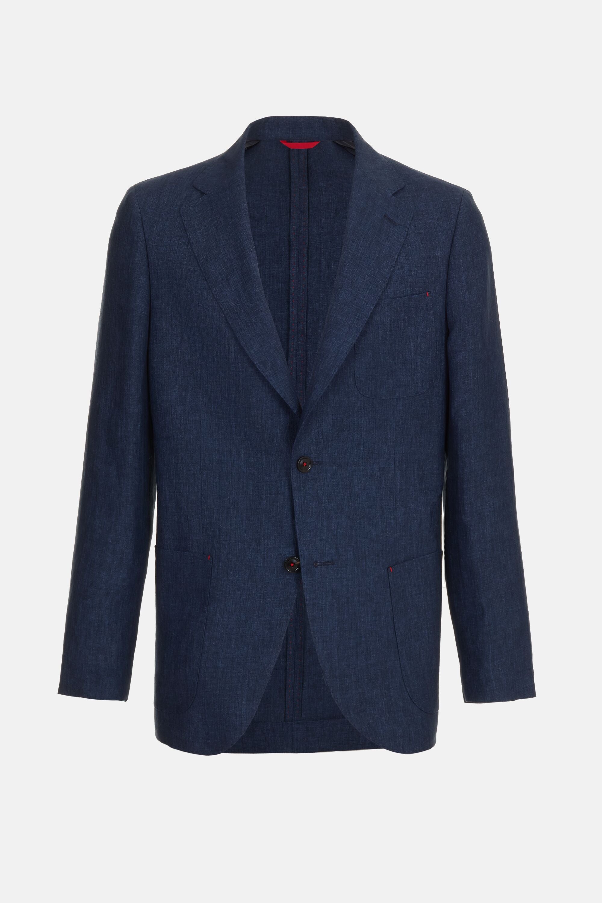 Linen Relaxed Fit Suit Jacket ink blue - CH Carolina Herrera France