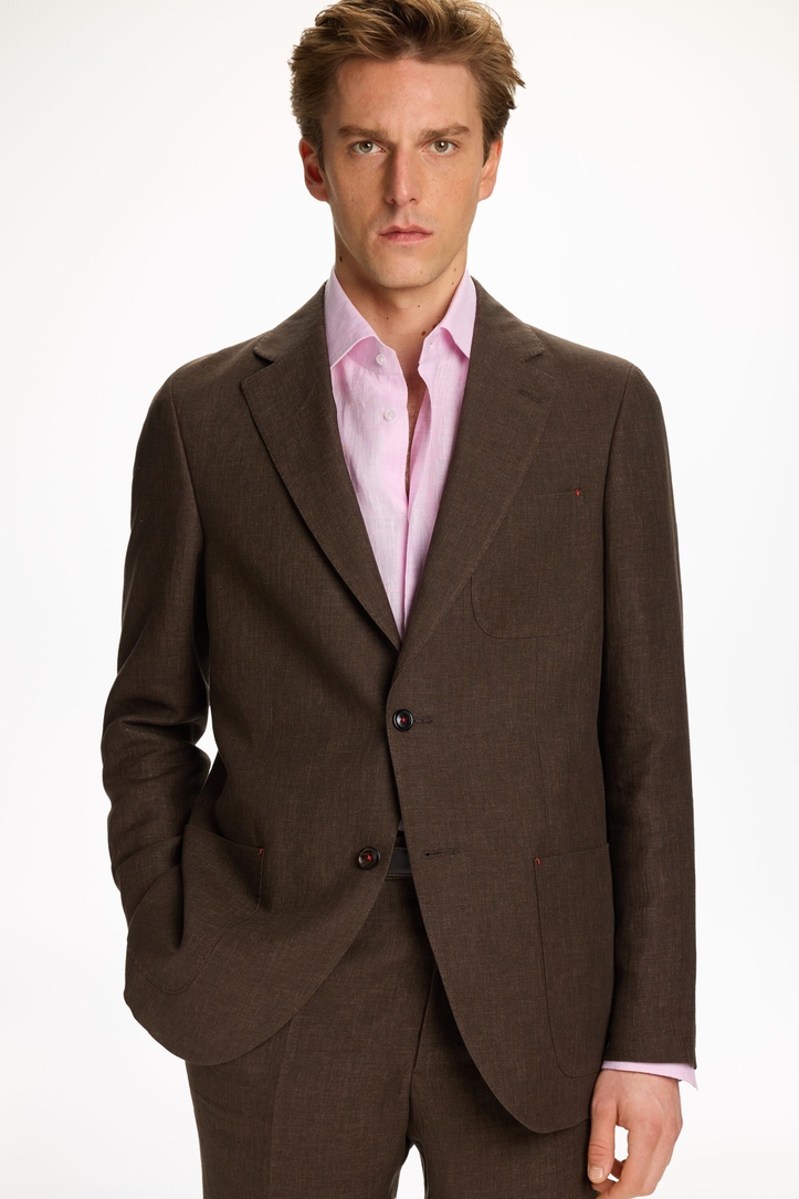 Linen Relaxed Fit Suit Jacket