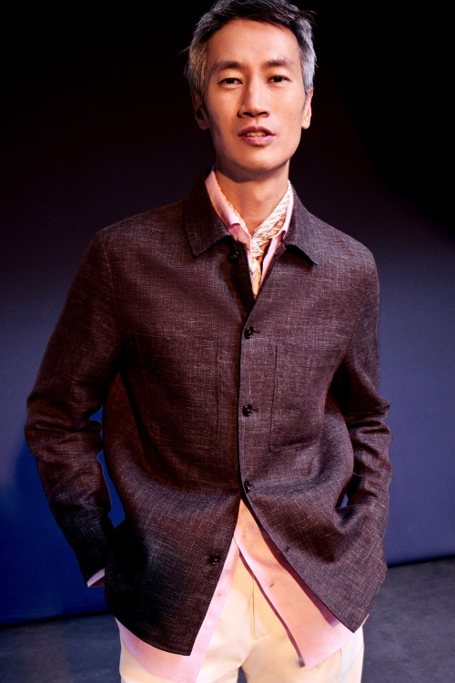 LINEN AND COTTON OVERSHIRT