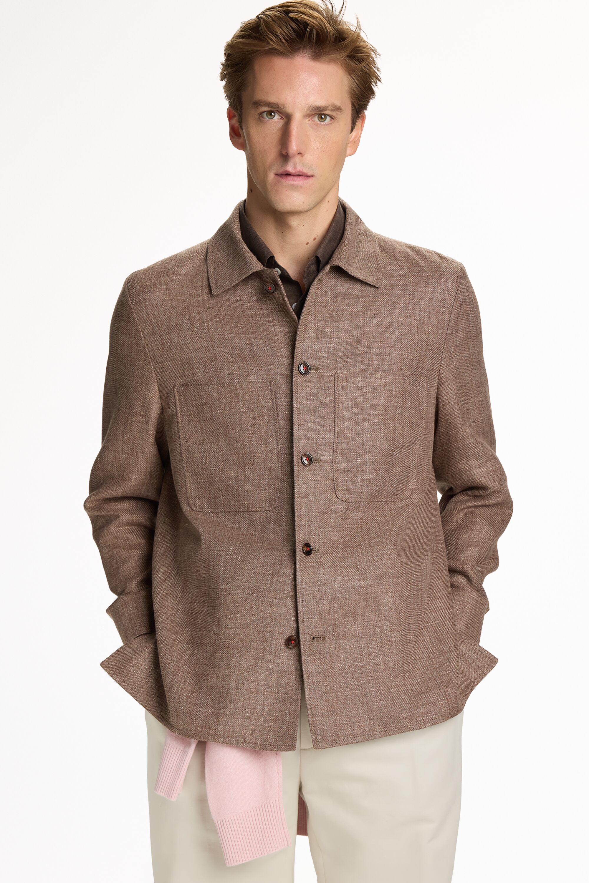 Linen and Cotton Overshirt