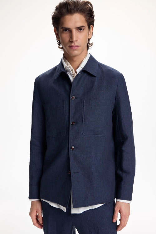 LINEN OVERSHIRT