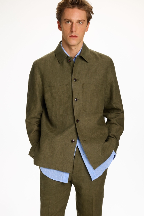 LINEN OVERSHIRT