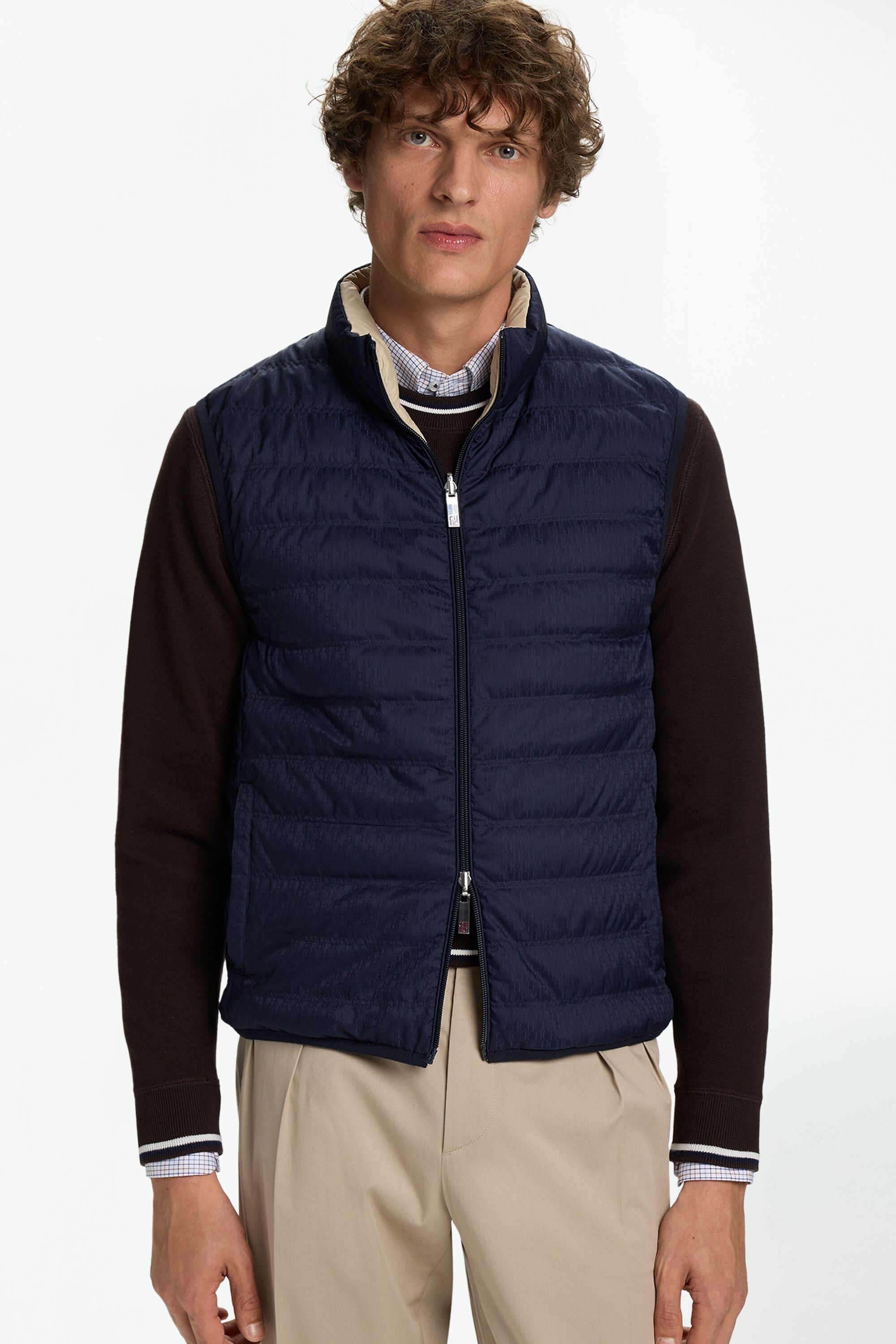 Reversible Quilted Nylon Down Vest