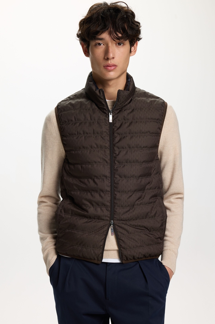 Reversible Quilted Nylon Down Vest