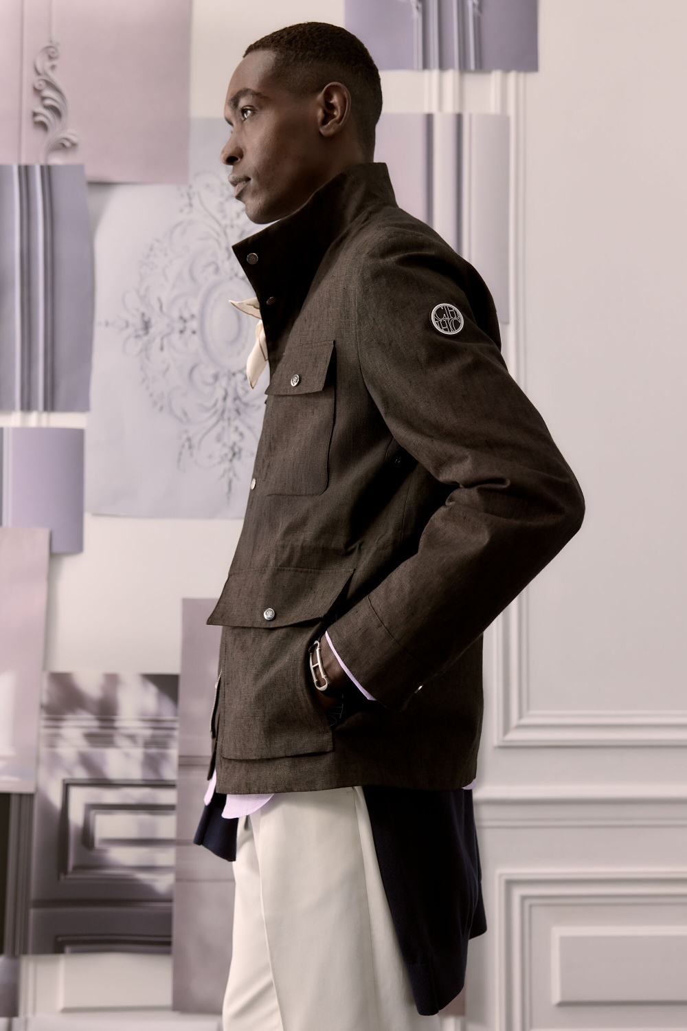 CHAQUETÓN DE LINO TÉCNICO
