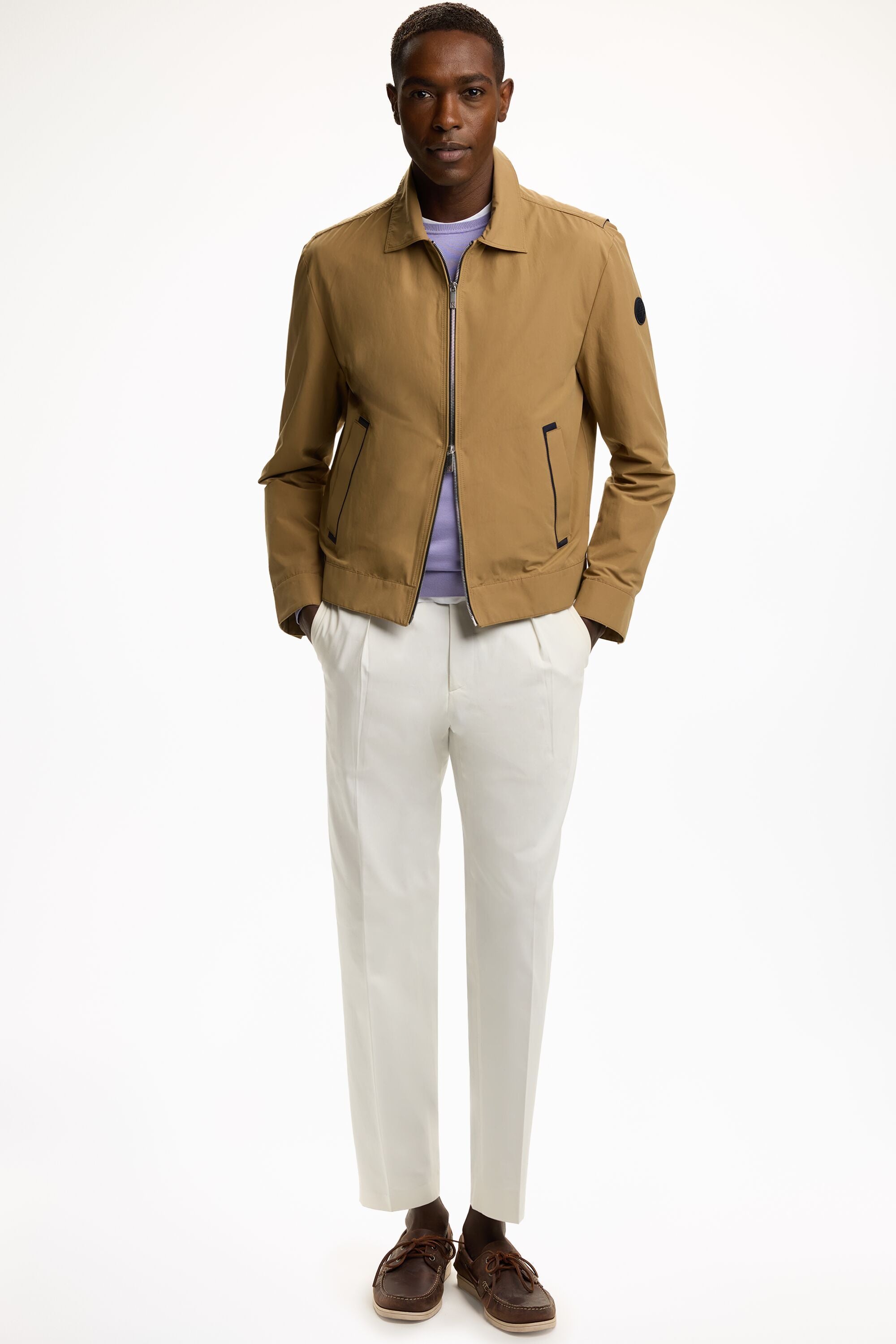 Technical Cotton Jacket camel - CH Carolina Herrera United States