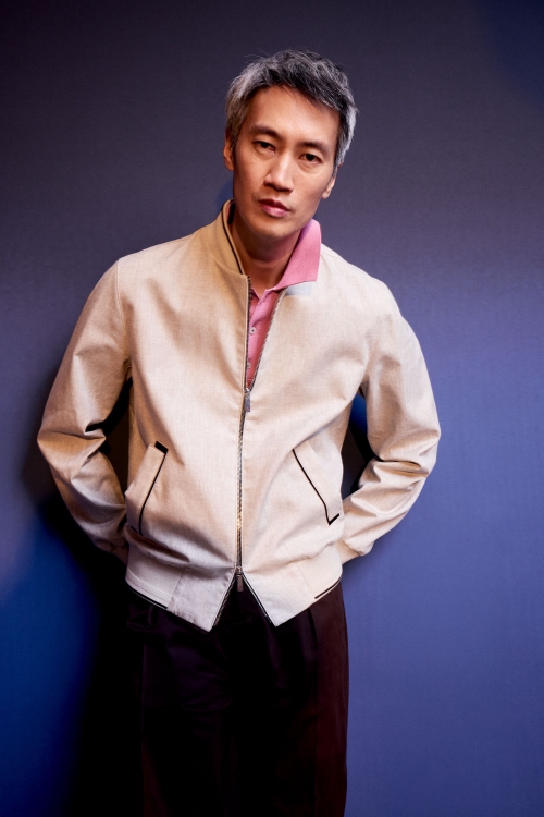 TECHNICAL LINEN BOMBER JACKET