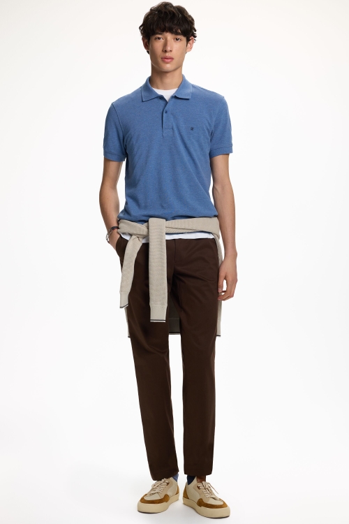 COTTON MICRO TWILL REGULAR FIT CHINOS