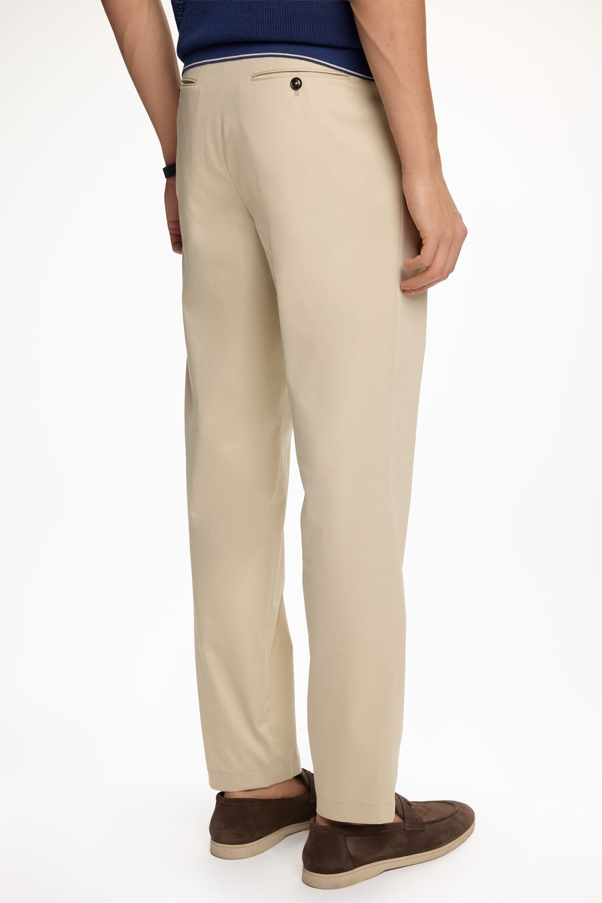 Cotton Micro Twill Regular Fit Chinos beige - CH Carolina Herrera