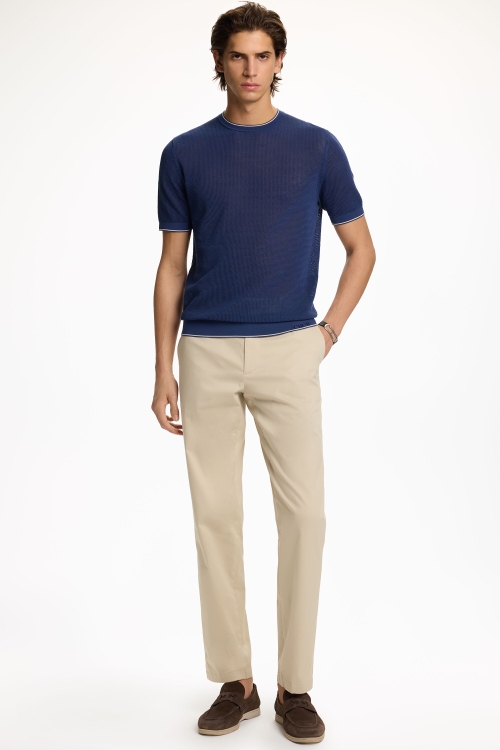 COTTON MICRO TWILL REGULAR FIT CHINOS