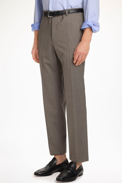 Tropical Wool Classic Fit Suit Pants - TAUPE