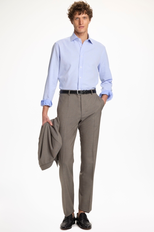 PANTALÓN DE TRAJE CLASSIC FIT FRESCO DE LANA