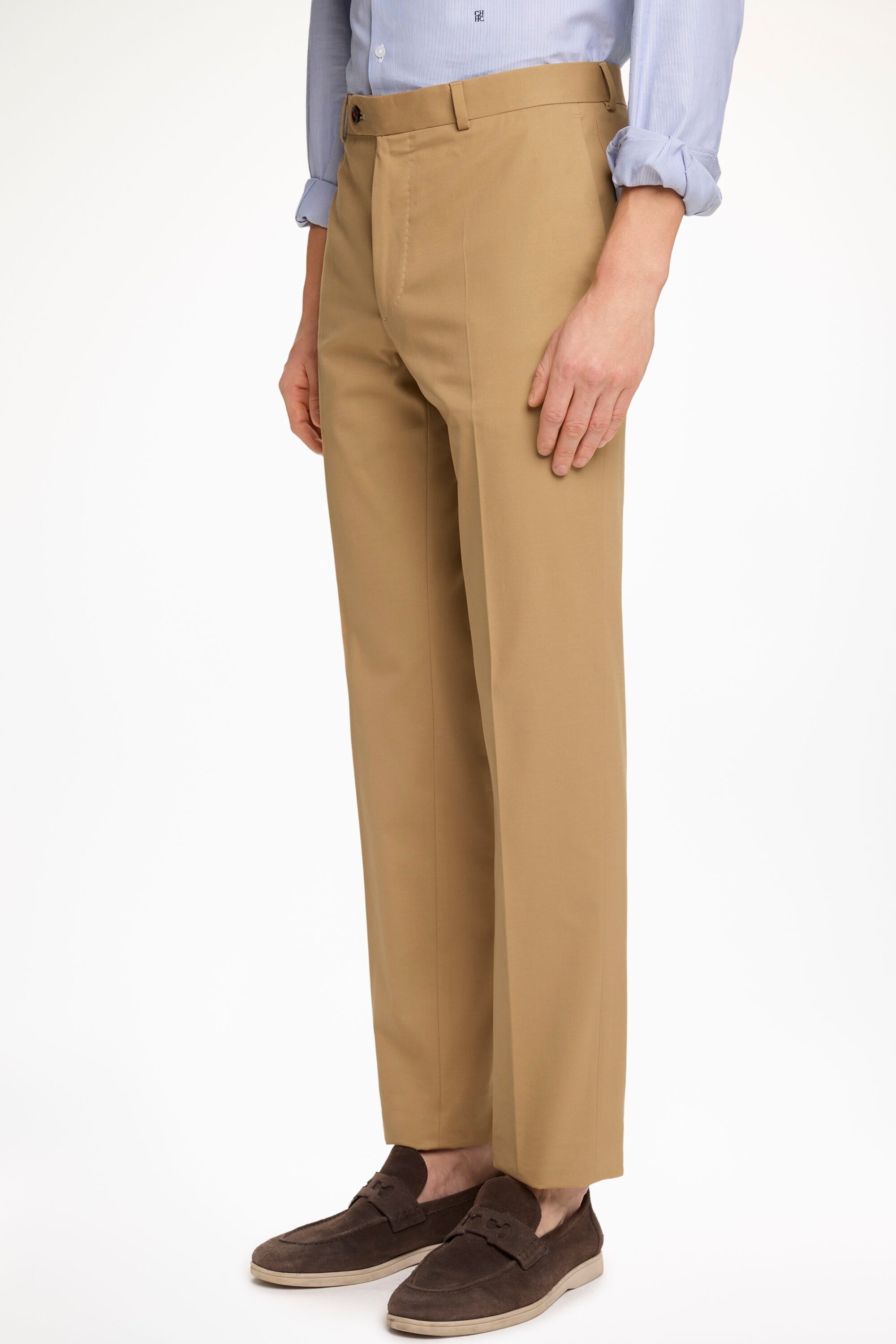 Cotton Micro Twill Classic Fit Suit Pants