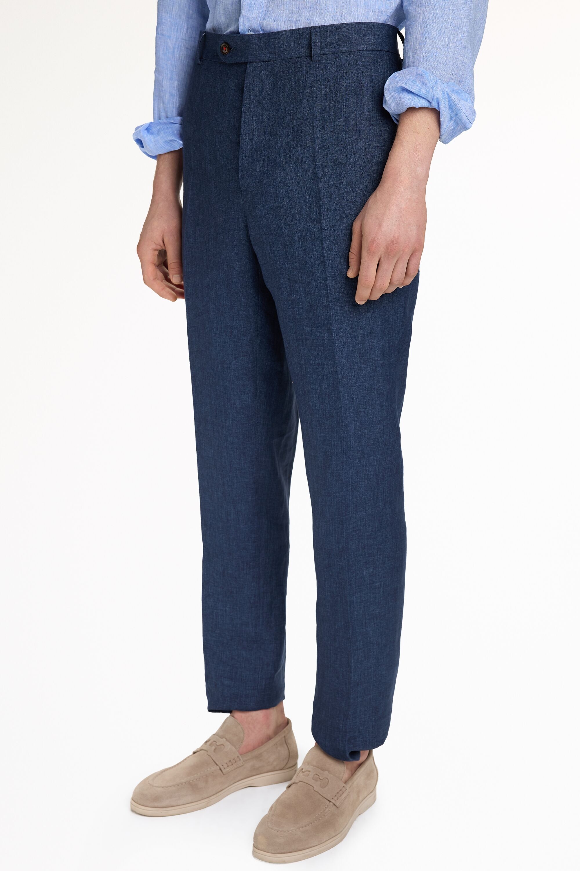 Linen Classic Fit Suit Pants