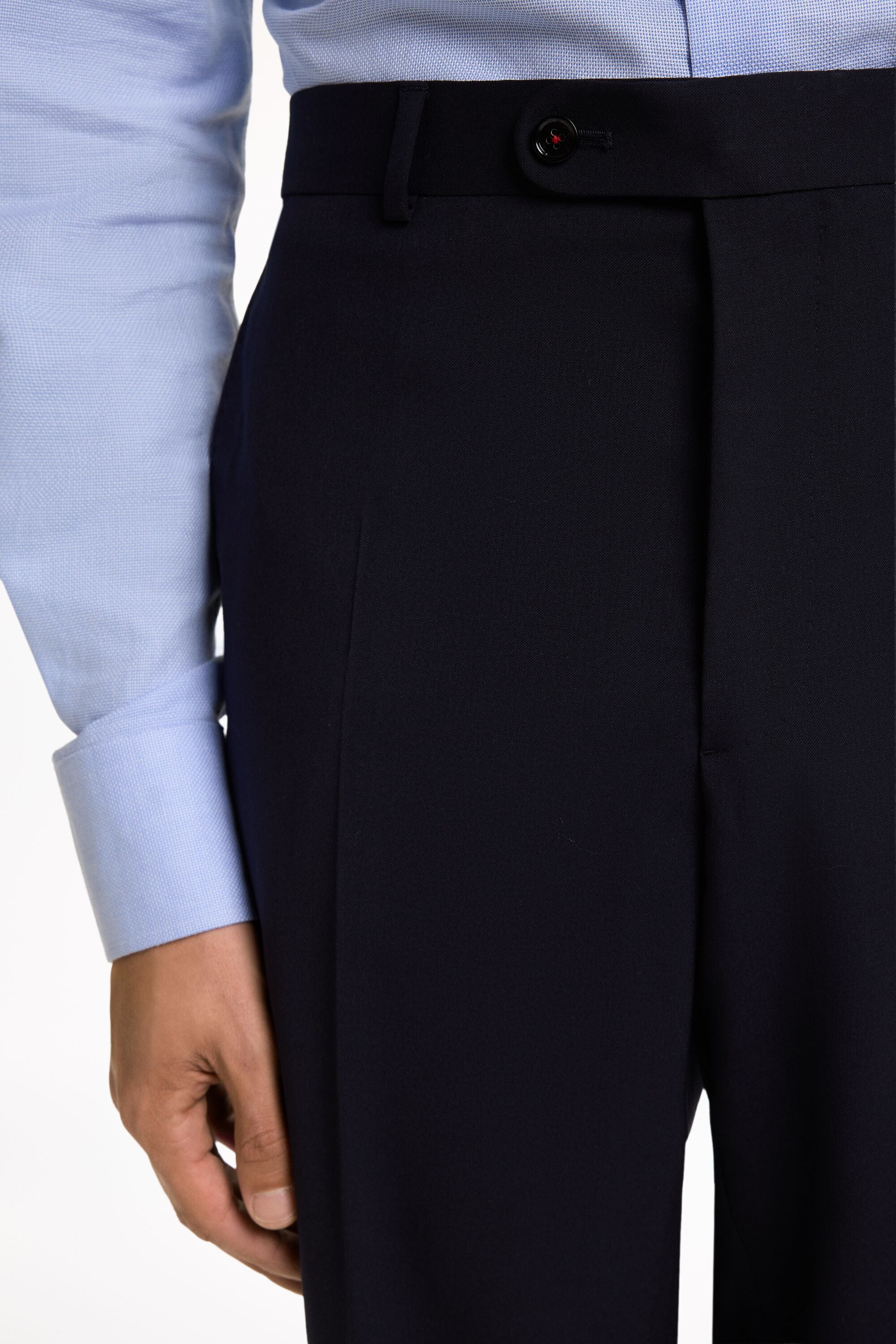 Wool Twill Classic Fit Suit Pants navy - CH Carolina Herrera 