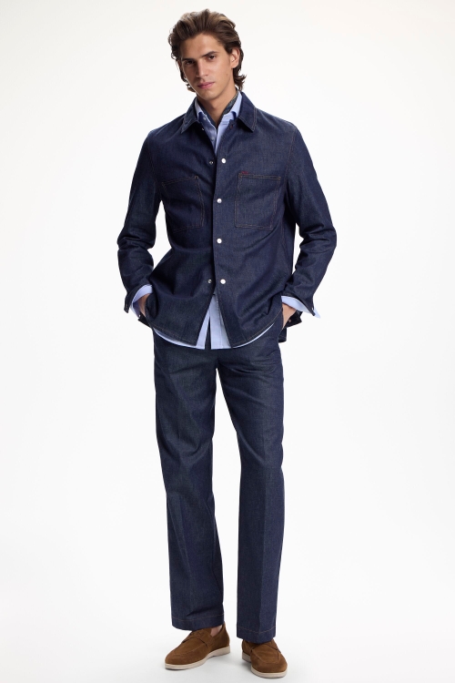 DENIM REGULAR FIT CHINOS