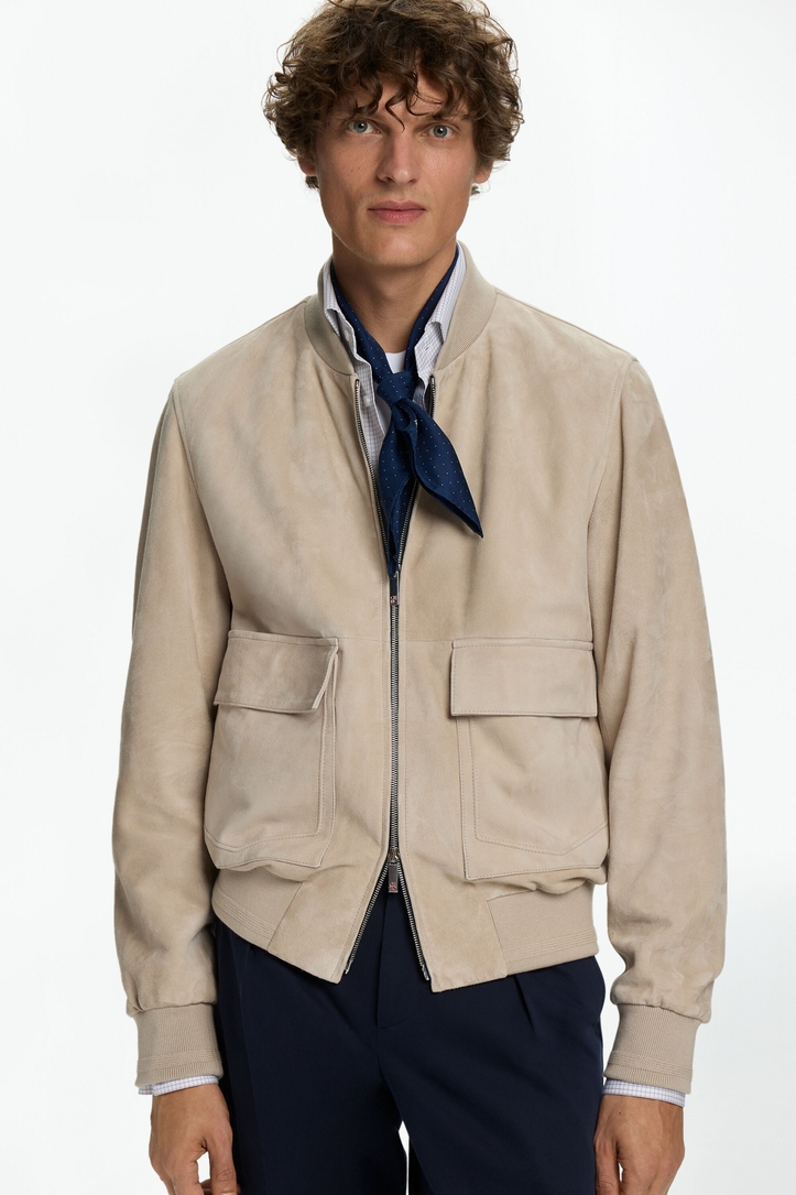 Cazadora Bomber de Ante Blasón