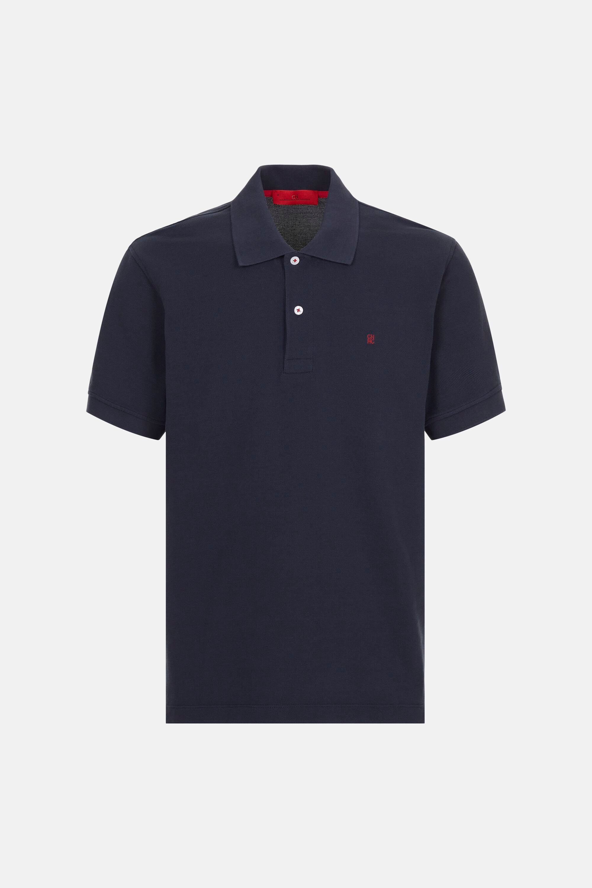 Piqué Polo Shirt navy - CH Carolina Herrera United States