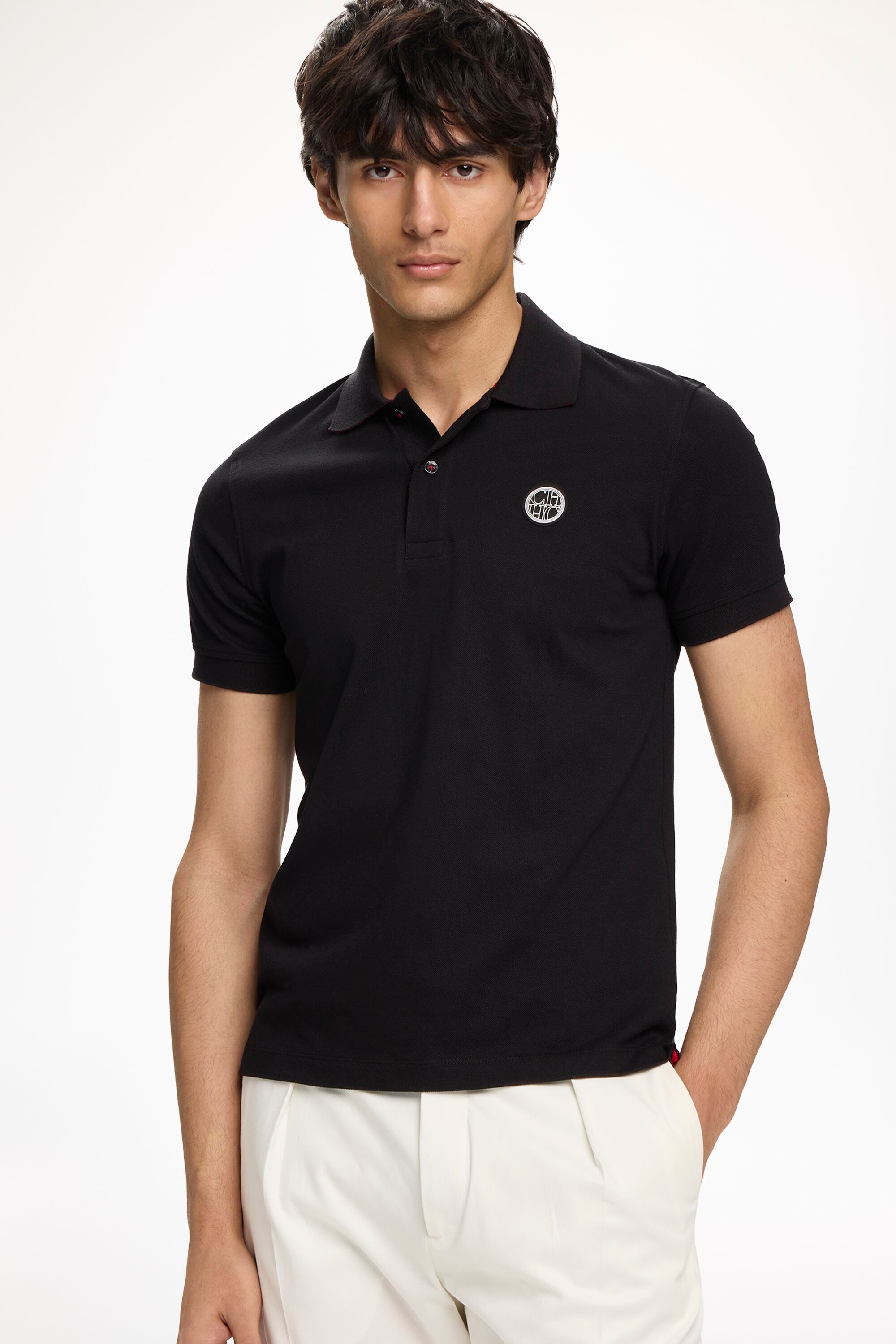 Stretch Piqué Slim Fit Polo Shirt