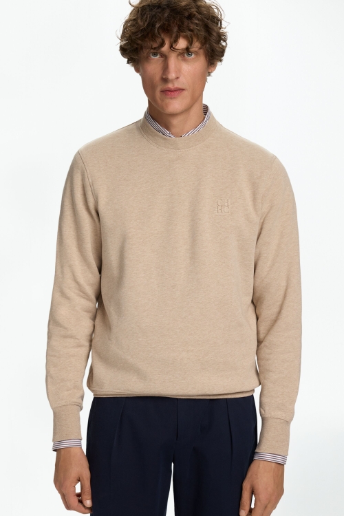 CH EMBOSSED MÉLANGE SWEATSHIRT