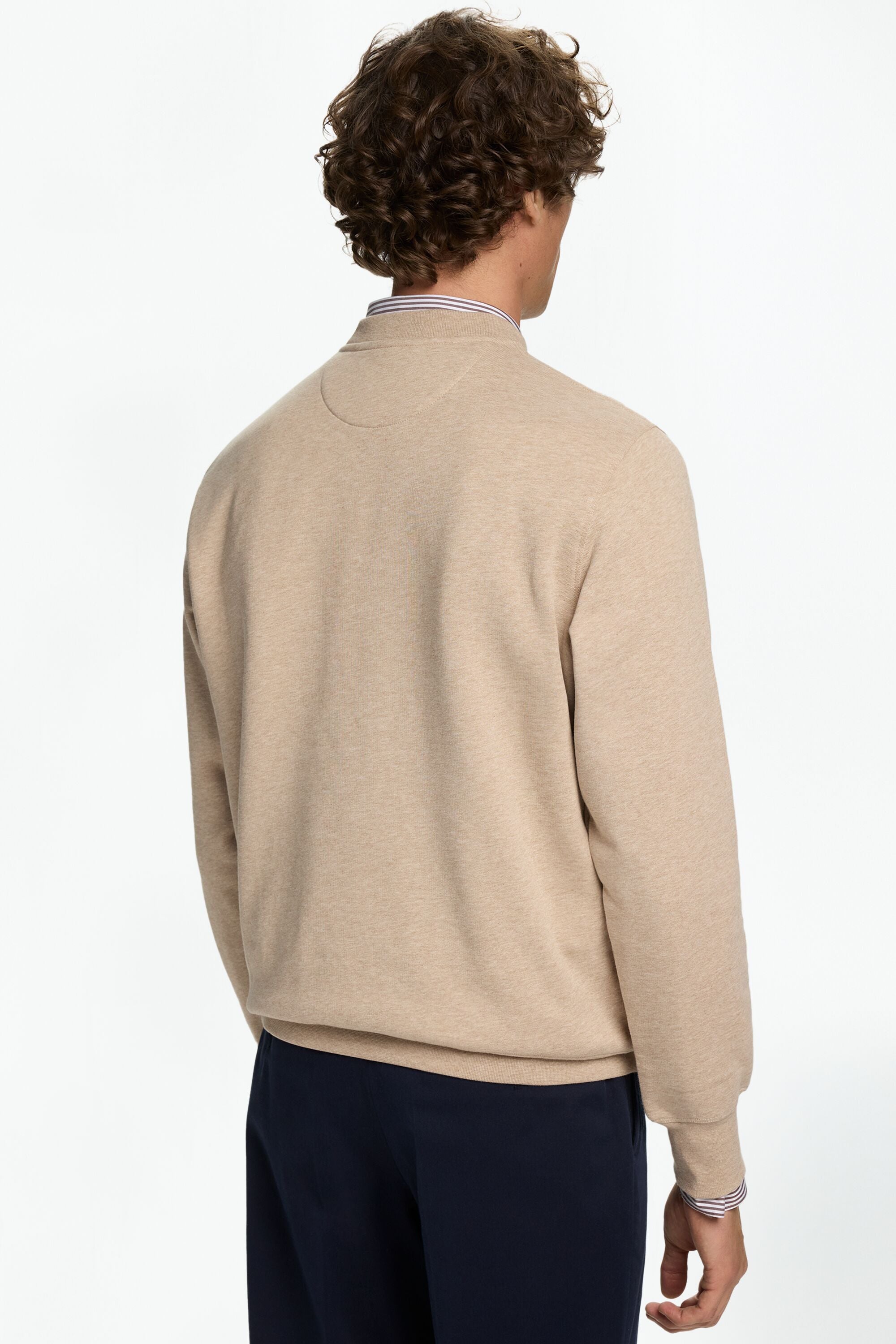 CH Embossed Mélange Sweatshirt beige - CH Carolina Herrera Finland