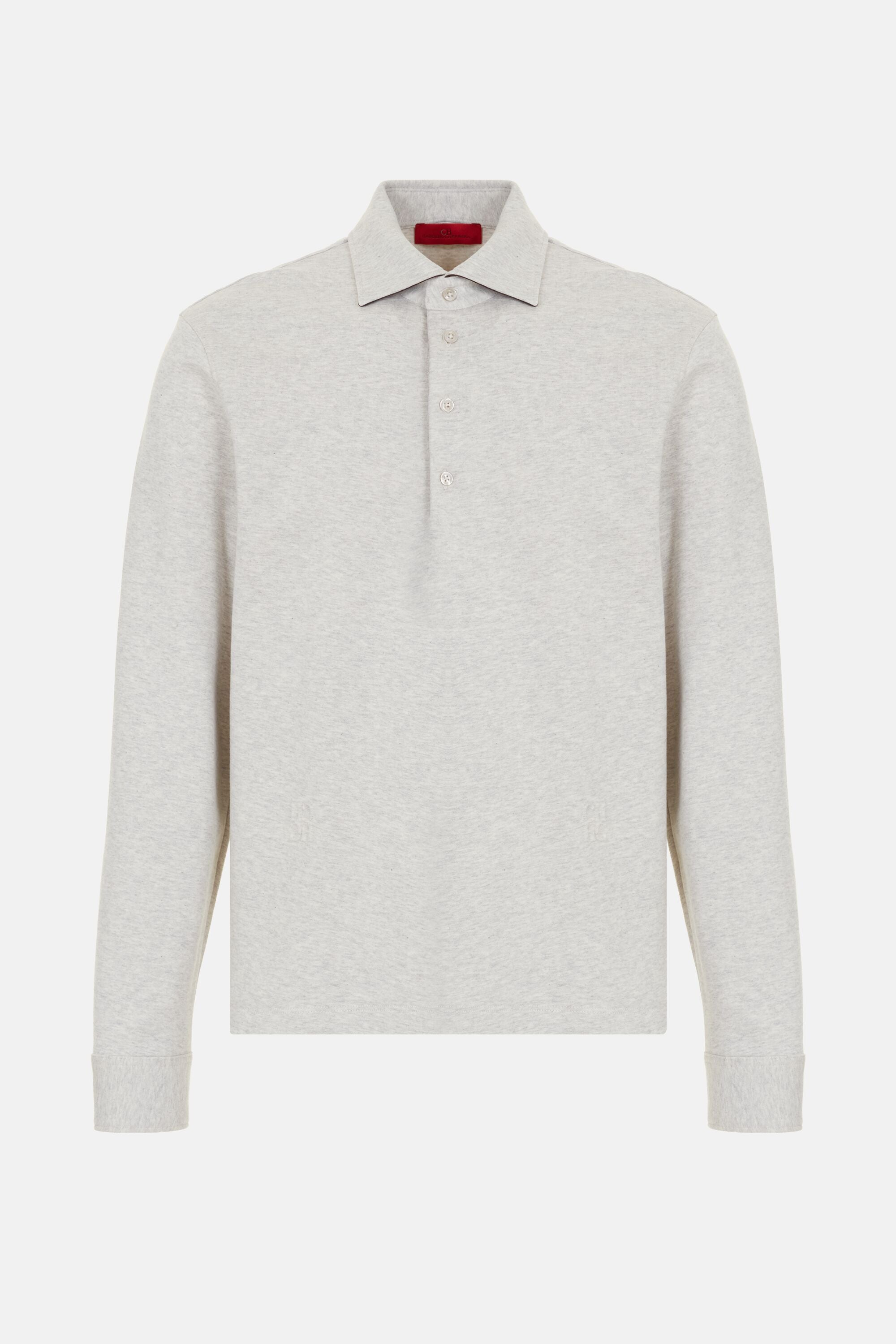 Fleece Polo Collar Sweatshirt stone - CH Carolina Herrera Netherlands