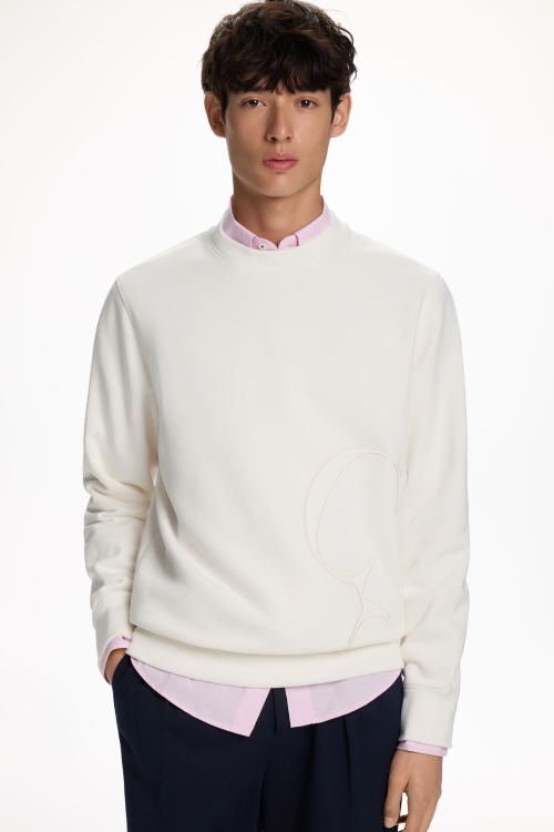 ROSETTA INSIGNIA EMBROIDERED SWEATSHIRT