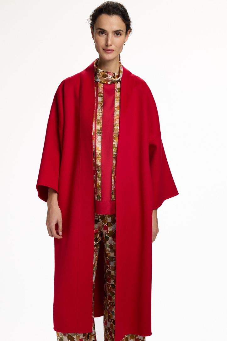Double-Faced Wool Straight-Fit Coat