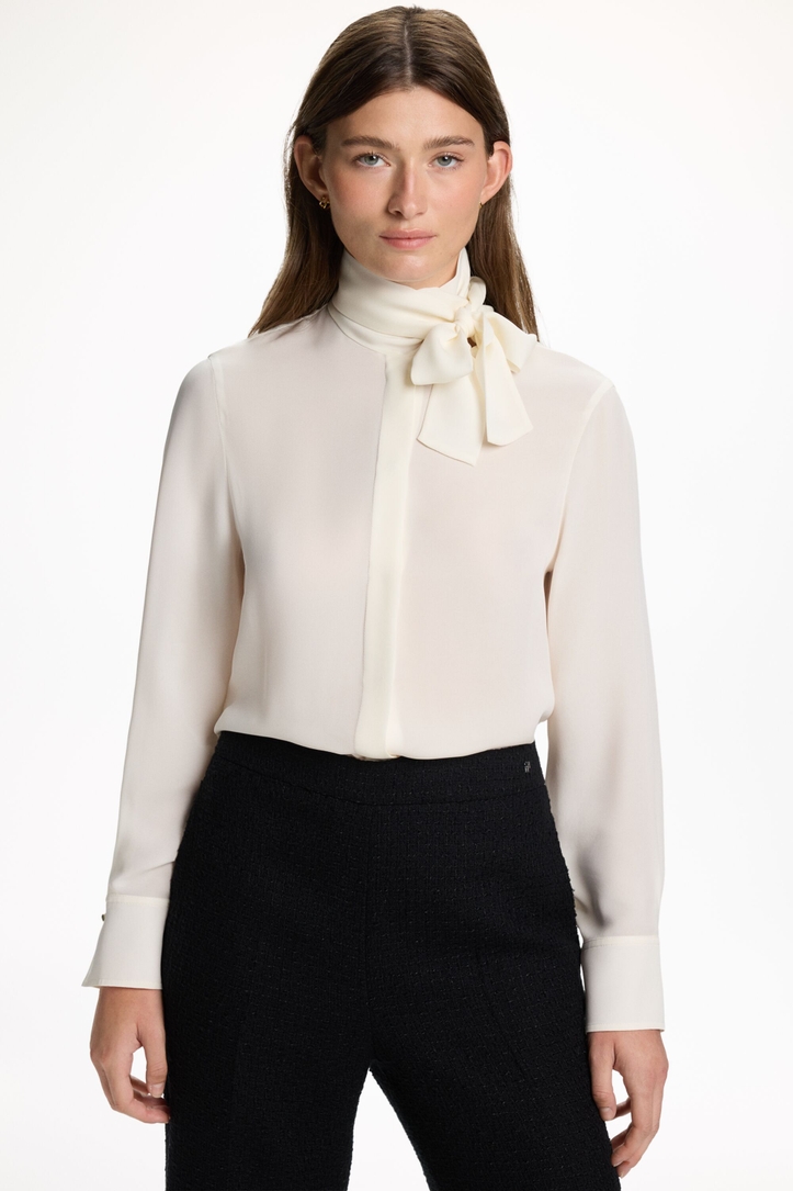 Silk Georgette Straight-Fit Shirt